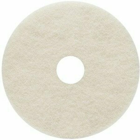 GENUINE JOE Pad, Floor, Beige Poly, 17 Inch GJO18400